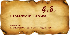 Glattstein Bianka névjegykártya